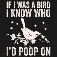 Funny If I Was A Bird I Know Who I'd Poop On Sweatshirt thumb 3