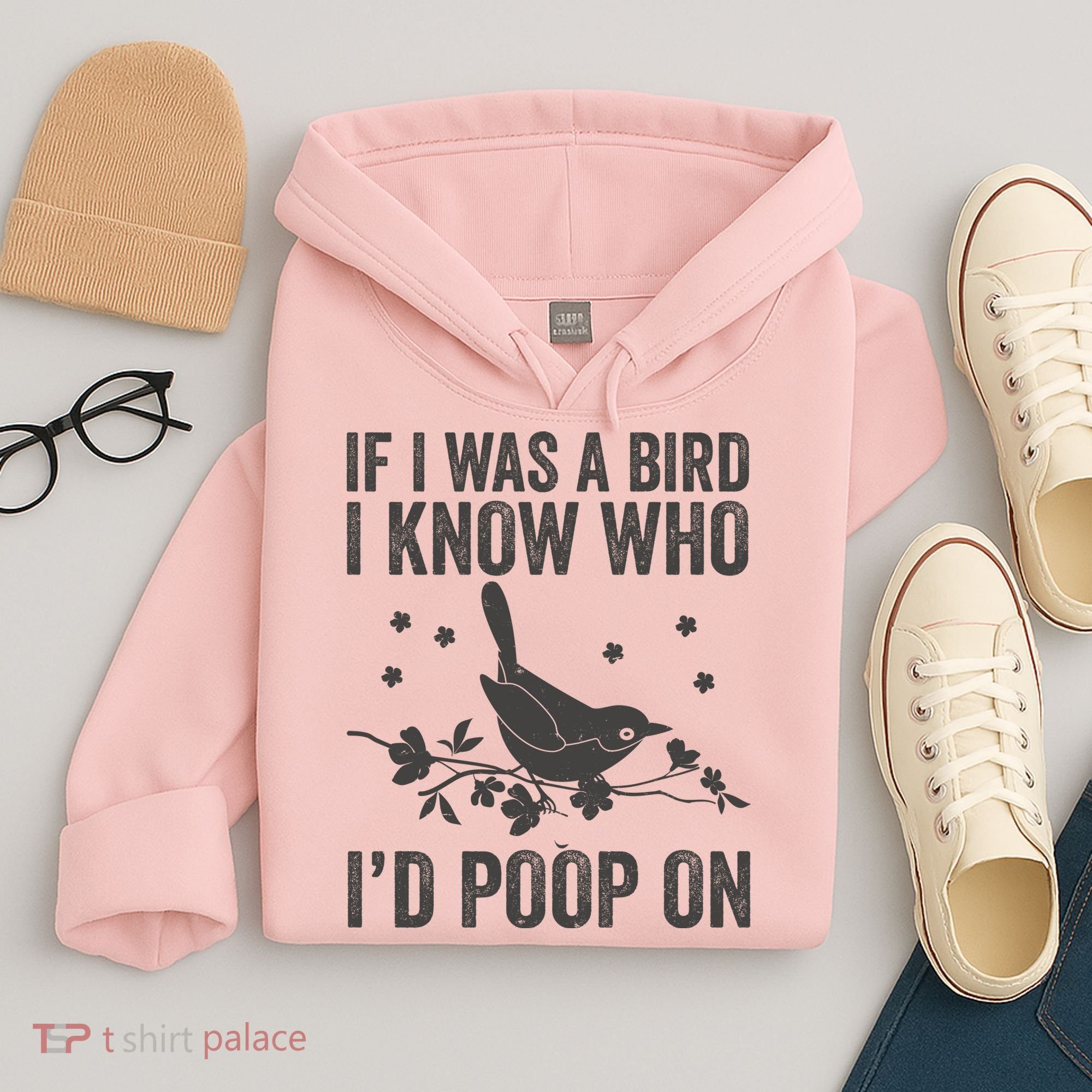 Funny If I Was A Bird I Know Who I'd Poop On Hoodie