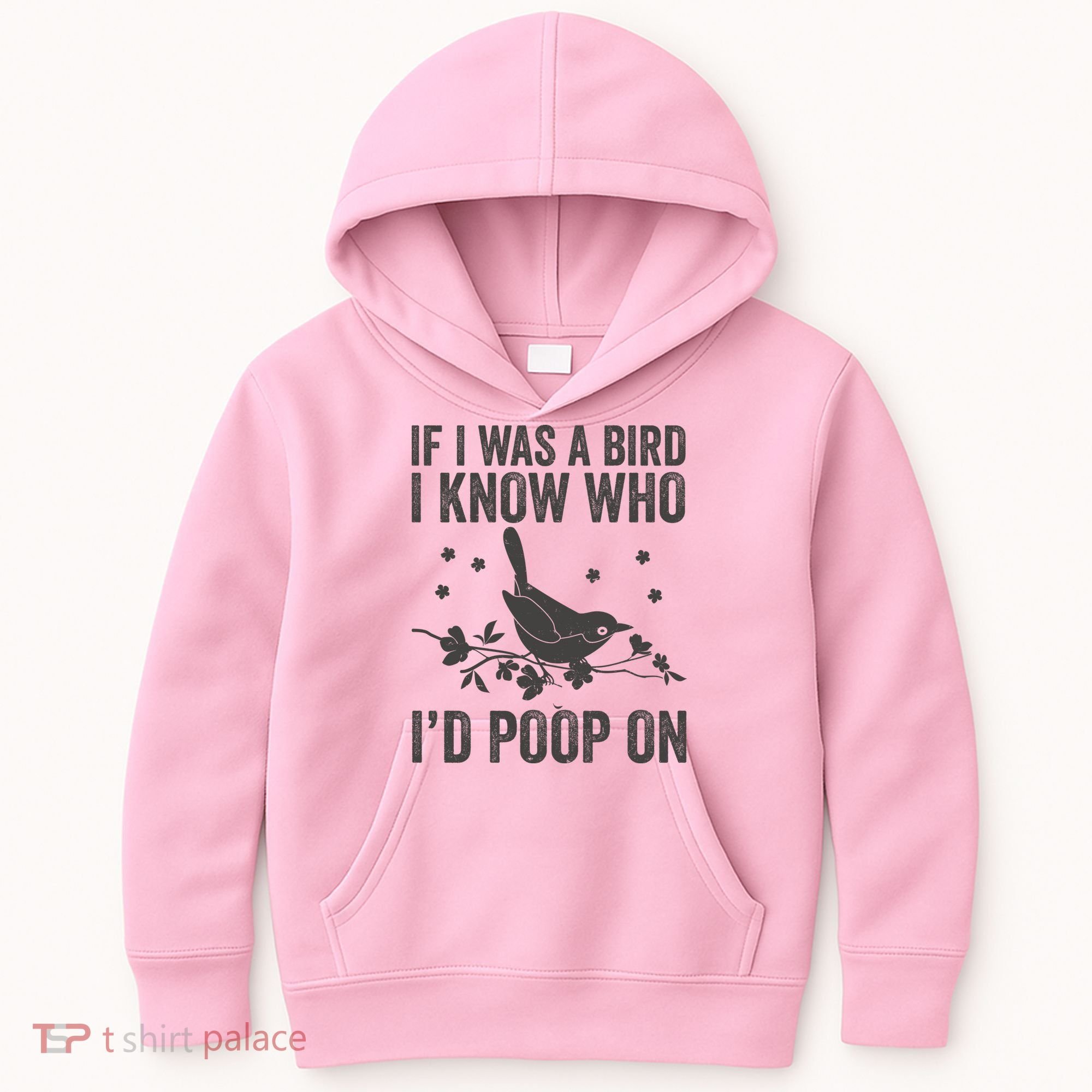 Funny If I Was A Bird I Know Who I'd Poop On Kids Hoodie