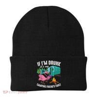 Funny If IM Drunk ItS My FriendS Fault Cool Campers Gift Great Gift Beanie thumb 0