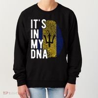 Funny ItS In My Dna Barbados Flag Fingerprint Women's Sweatshirt thumb 0