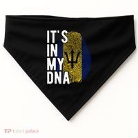 Funny ItS In My Dna Barbados Flag Fingerprint USA-Made Doggie Bandana thumb 0