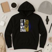 Funny ItS In My Dna Barbados Flag Fingerprint Hoodie thumb 3
