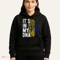 Funny ItS In My Dna Barbados Flag Fingerprint Hoodie thumb 5