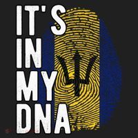 Funny ItS In My Dna Barbados Flag Fingerprint Tumbler thumb 3