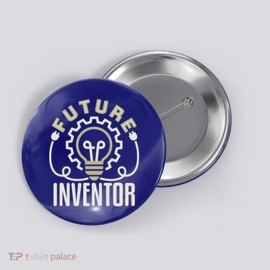 Future Inventor Inventing Innovator Artificial Intelligence Gift Button