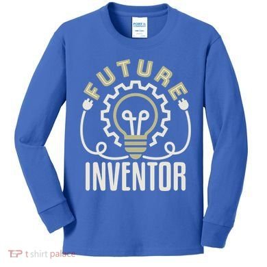 Future Inventor Inventing Innovator Artificial Intelligence Gift Kids Long Sleeve Shirt