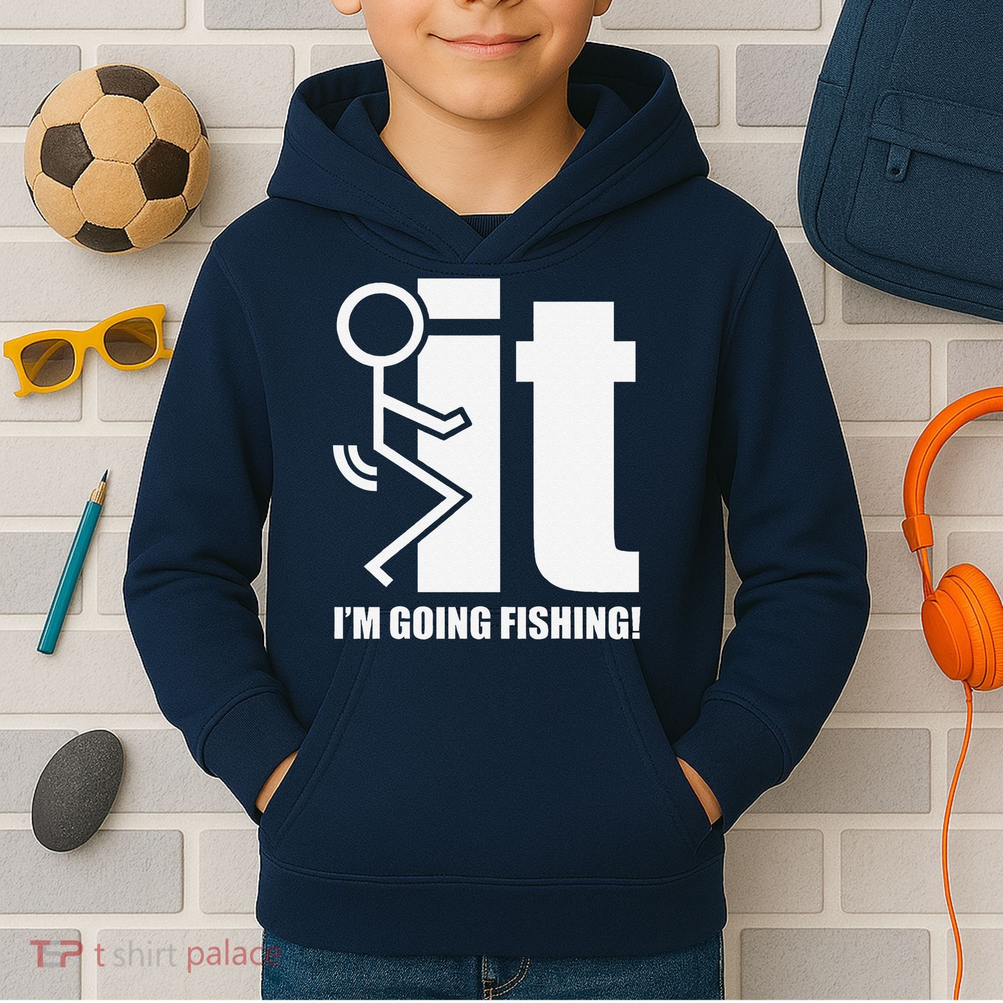 Fck It! IM Going Fishing! Kids Hoodie
