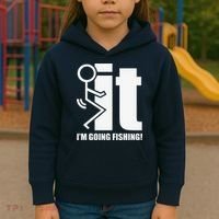 Fck It! IM Going Fishing! Kids Hoodie thumb 3