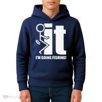 Fck It! IM Going Fishing! Kids Hoodie thumb 4