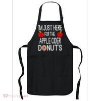 Funny I'm Just Here For The Apple Cider Donuts Apple Picking Apron thumb 0