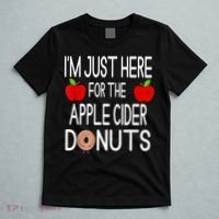 Funny I'm Just Here For The Apple Cider Donuts Apple Picking T-Shirt thumb 5