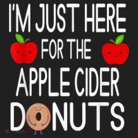 Funny I'm Just Here For The Apple Cider Donuts Apple Picking Beanie thumb 2
