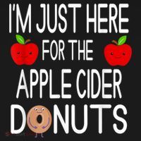 Funny I'm Just Here For The Apple Cider Donuts Apple Picking Baby Bodysuit thumb 2
