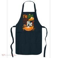 Funny I'm Just Here For The Pie Funny Thanksgiving Pumpkin Pie Apron thumb 0