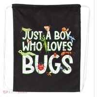 Funny Insect Just A Boy Who Loves Bug Drawstring Bag thumb 0