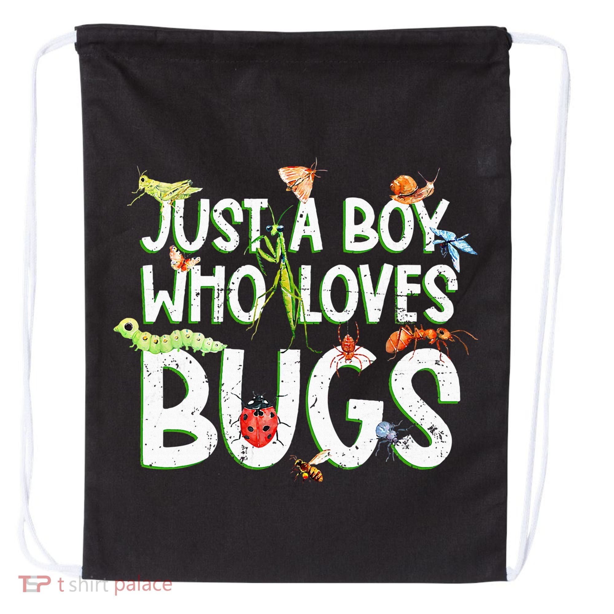 Funny Insect Just A Boy Who Loves Bug Drawstring Bag