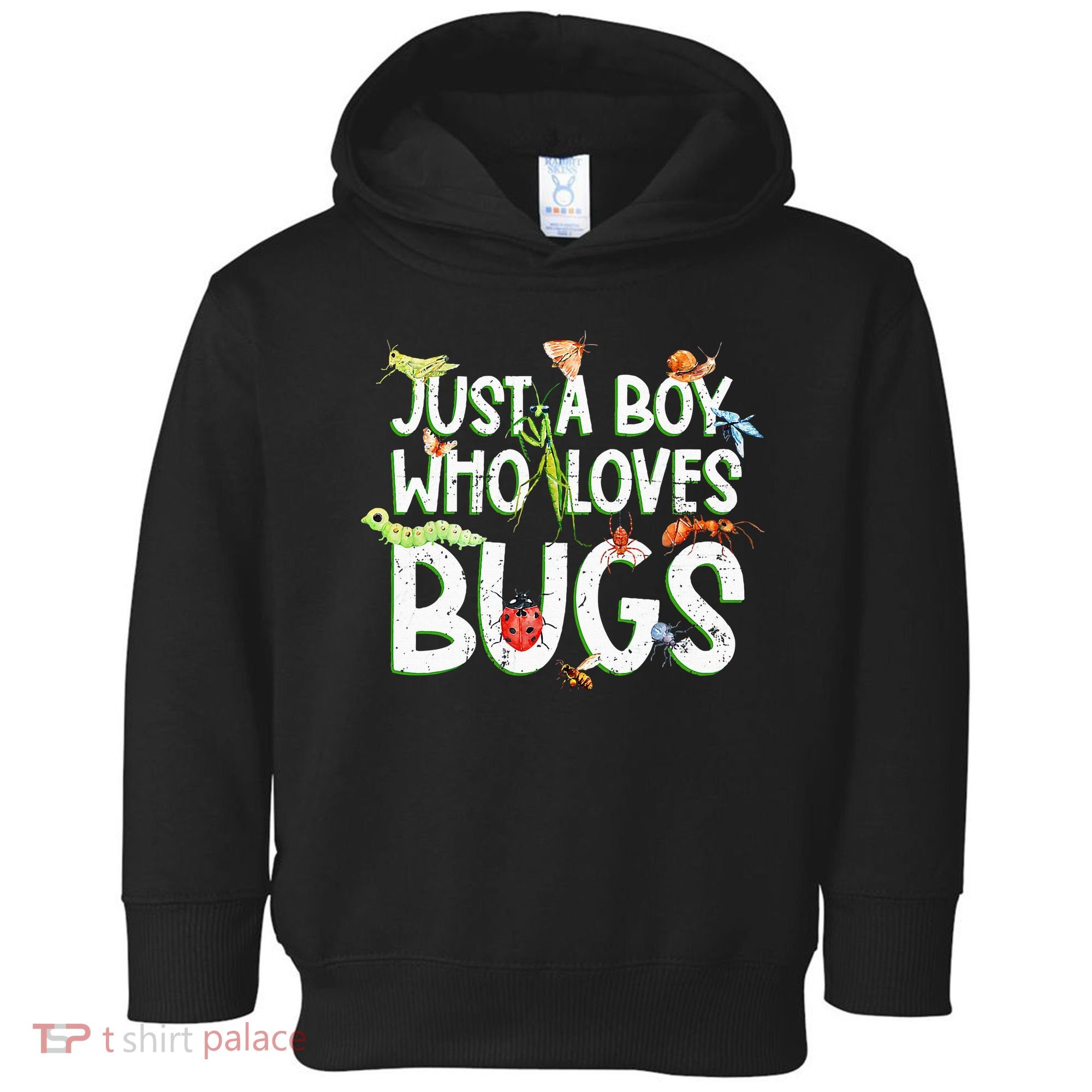 Funny Insect Just A Boy Who Loves Bug Toddler Hoodie
