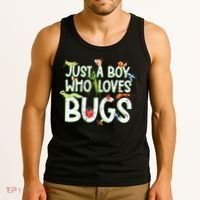 Funny Insect Just A Boy Who Loves Bug Tank Top thumb 3