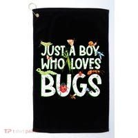 Funny Insect Just A Boy Who Loves Bug Golf Towel thumb 0