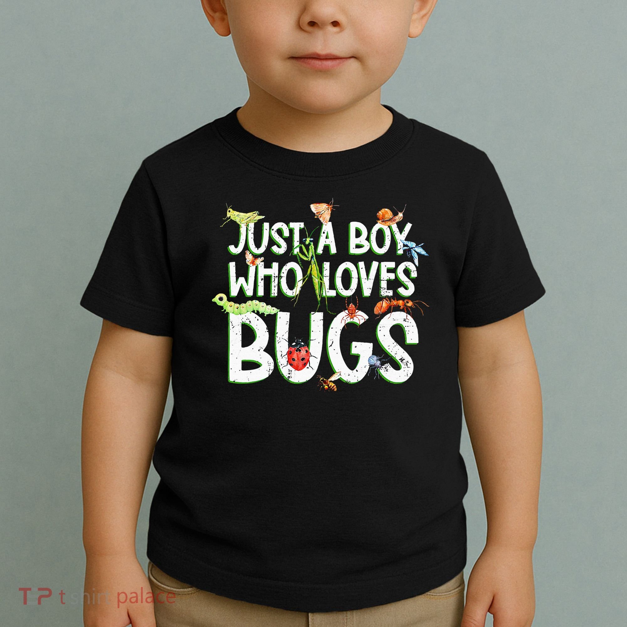 Funny Insect Just A Boy Who Loves Bug Toddler T-Shirt
