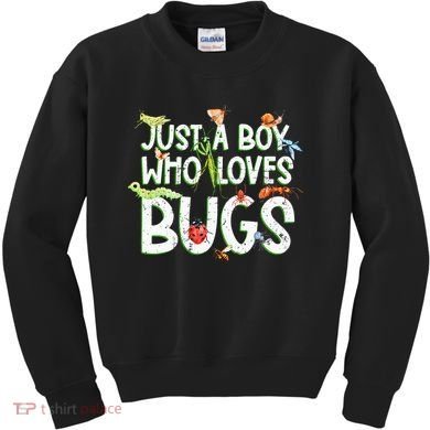 Funny Insect Just A Boy Who Loves Bug Kids Sweatshirt
