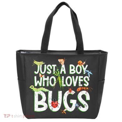 Funny Insect Just A Boy Who Loves Bug Tote Bag