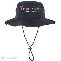 Free Ish Juneteenth Pink And Green Celebrating Juneteenth Free Ish Juneteenth Bucket Hat thumb 0