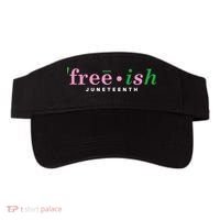 Free Ish Juneteenth Pink And Green Celebrating Juneteenth Free Ish Juneteenth Visor thumb 0