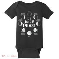 funny It's Just A Phase Moon Cycle Phases Of The Astronomy Baby Bodysuit thumb 0
