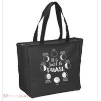 funny It's Just A Phase Moon Cycle Phases Of The Astronomy Tote Bag thumb 2