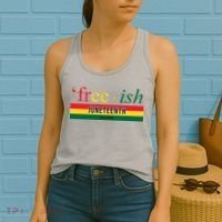 Free Ish Juneteenth Since 1865 Black History Women's Tank Top thumb 2