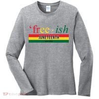Free Ish Juneteenth Since 1865 Black History Women's Long Sleeve Shirt thumb 0