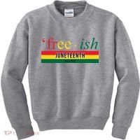 Free Ish Juneteenth Since 1865 Black History Kids Sweatshirt thumb 0