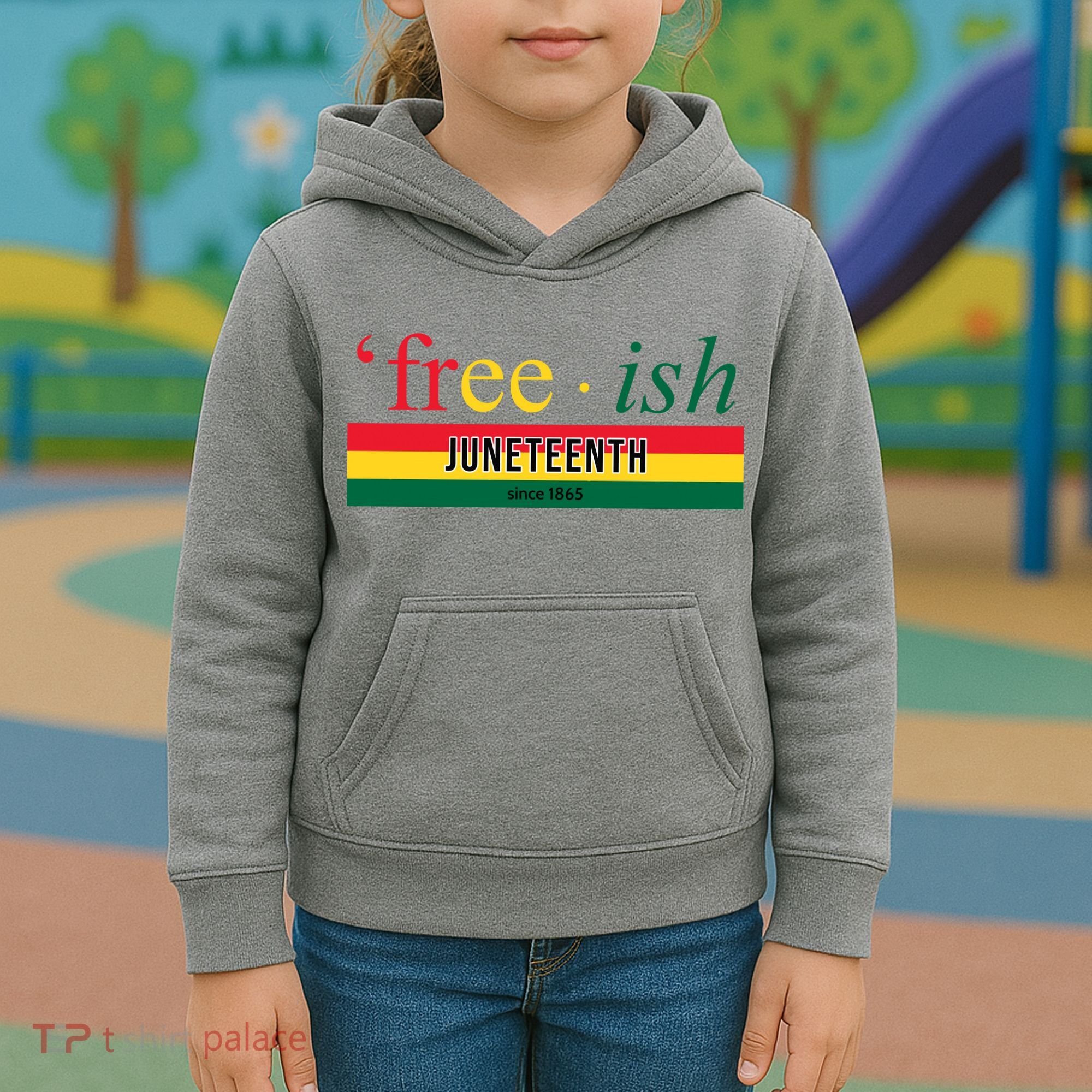 Free Ish Juneteenth Since 1865 Black History Kids Hoodie