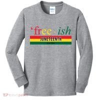 Free Ish Juneteenth Since 1865 Black History Kids Long Sleeve Shirt thumb 0