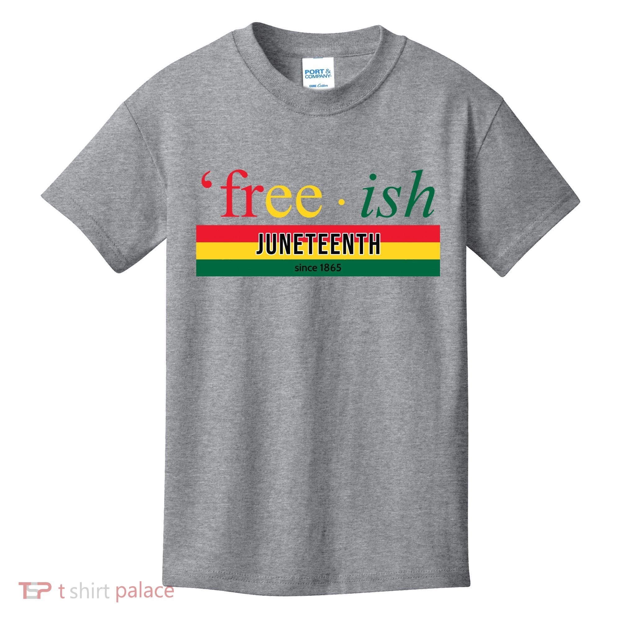 Free Ish Juneteenth Since 1865 Black History Kids T-Shirt