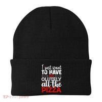 Funny I Just Want To Have AbsOlutely All The Pizza Beanie thumb 0