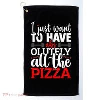 Funny I Just Want To Have AbsOlutely All The Pizza Golf Towel thumb 0