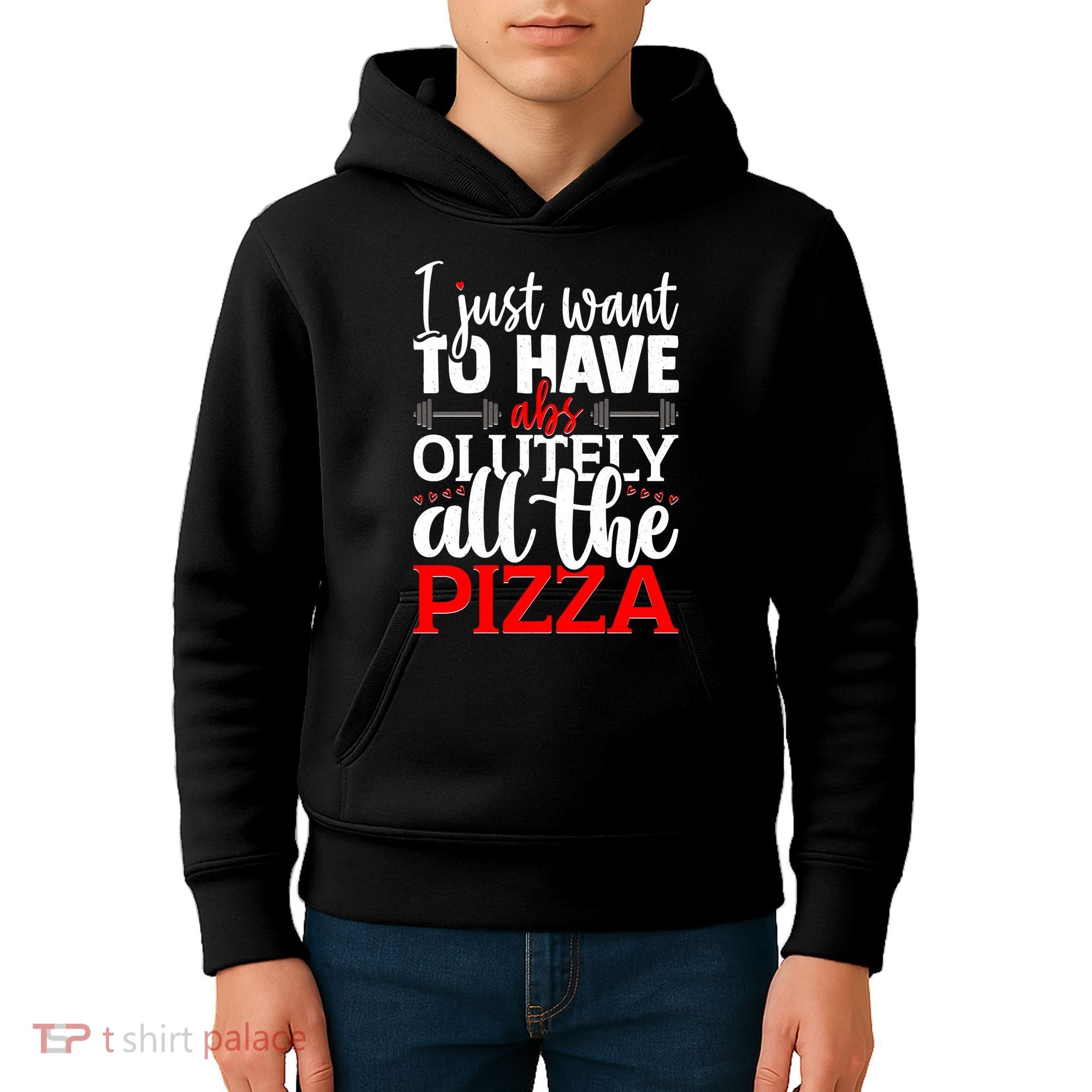 Funny I Just Want To Have AbsOlutely All The Pizza Kids Hoodie