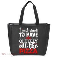 Funny I Just Want To Have AbsOlutely All The Pizza Tote Bag thumb 0