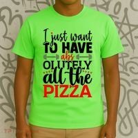 Funny I Just Want To Have AbsOlutely All The Pizza T-Shirt thumb 3