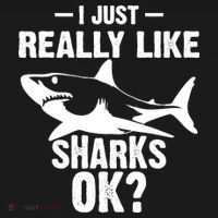 Funny I Just Really Like Sharks Gift Shark Lover Backpack thumb 2