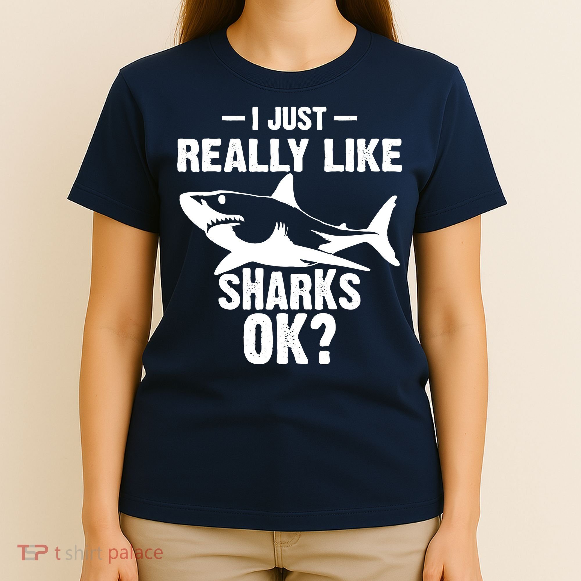 Funny I Just Really Like Sharks Gift Shark Lover T-Shirt