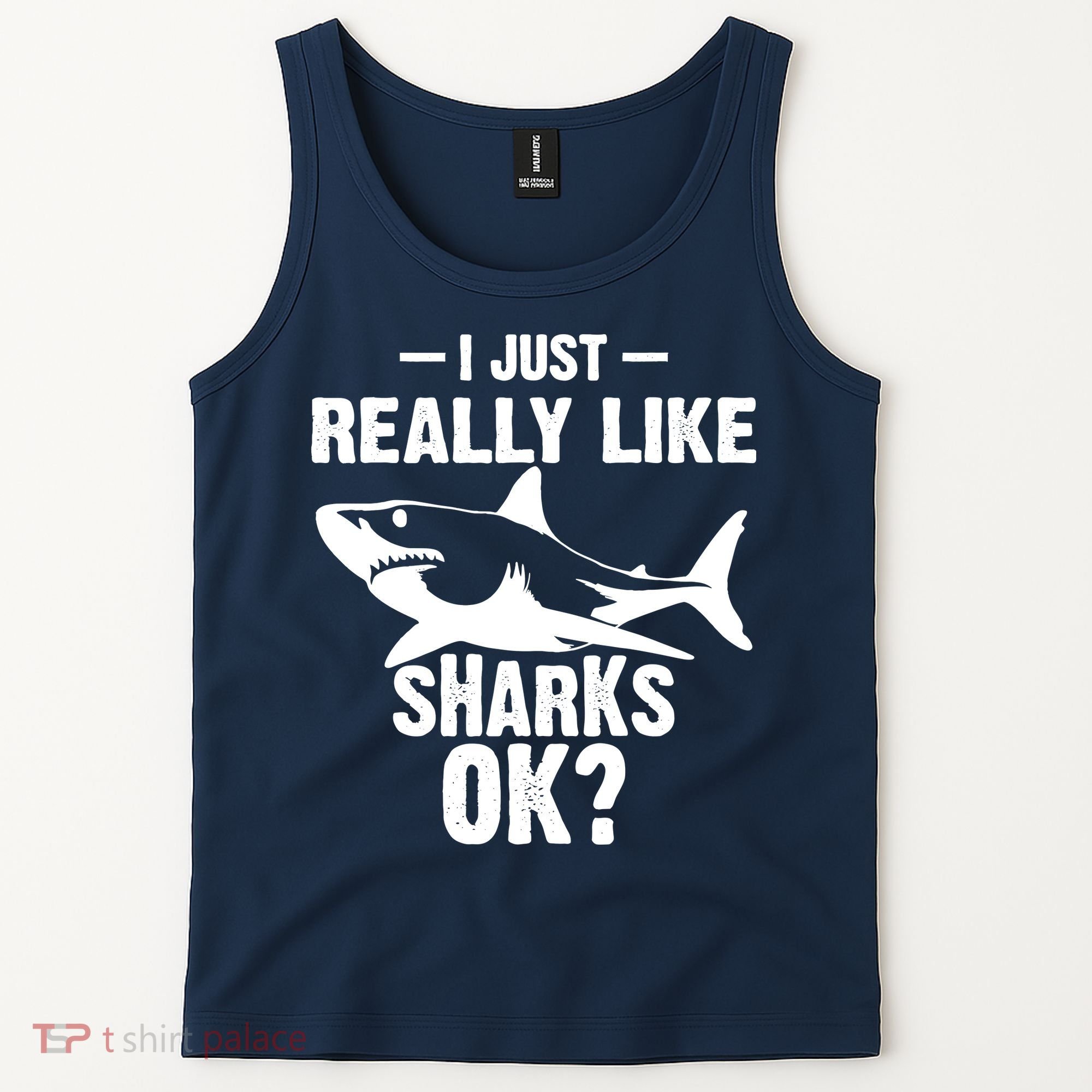 Funny I Just Really Like Sharks Gift Shark Lover Tank Top