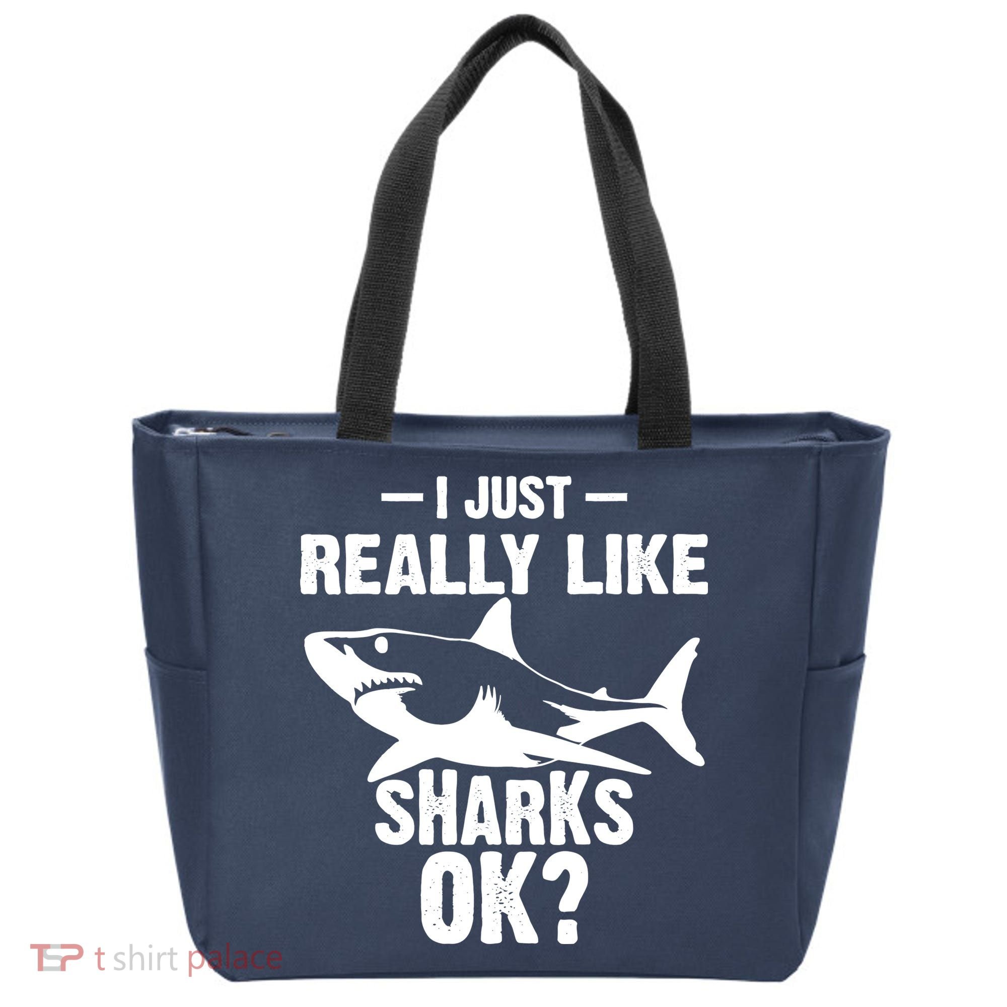 Funny I Just Really Like Sharks Gift Shark Lover Tote Bag