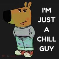 Funny IM Just A Chill Guy Meme Ornament thumb 1