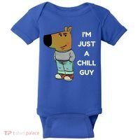 Funny IM Just A Chill Guy Meme Baby Bodysuit thumb 0
