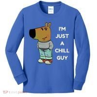Funny IM Just A Chill Guy Meme Kids Long Sleeve Shirt thumb 0