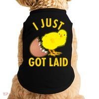 Funny I Just Got Laid Doggie Tank thumb 0
